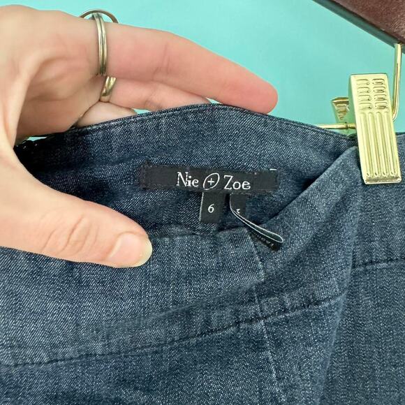 2000s denim mini skirt business casual - Picture 3 of 4